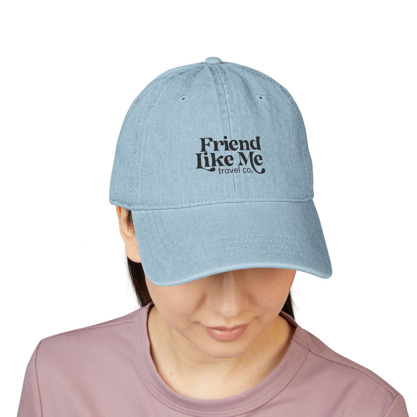 Denim Hat - Embroidered